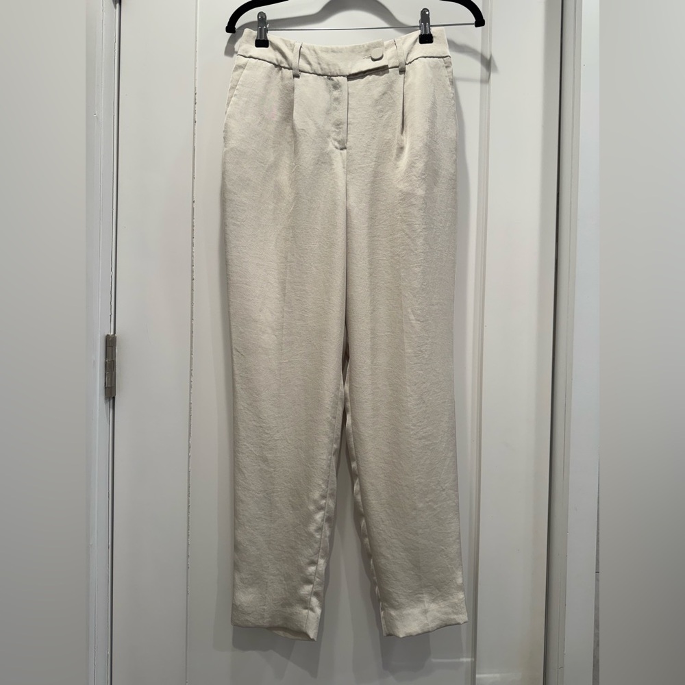 Express Cream Tailored Dress Pants | Size 2R
